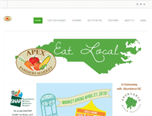 Tablet Screenshot of apexfarmersmarket.com
